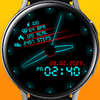 Neon clock
