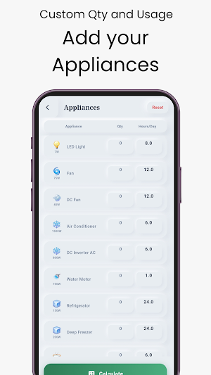 Solar Load Calculator Estimate Screenshot 1