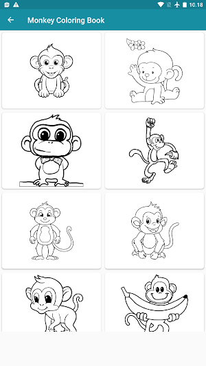 Monkey Coloring Book Screenshot 2