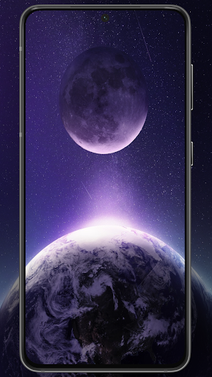 Galaxy Scape Planet Wallpaper Screenshot 0
