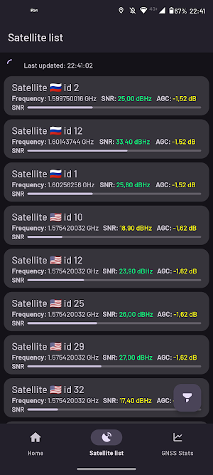 GNSS Tracker Screenshot 1