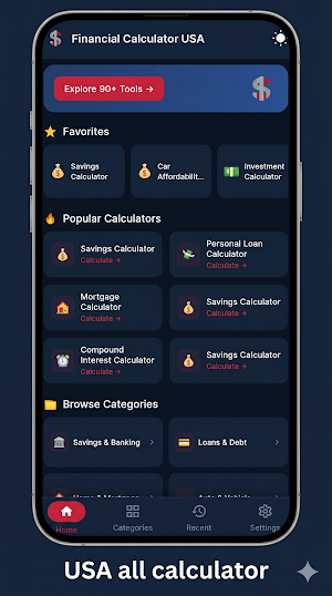 CalcyFinance Financial Calc Screenshot 0