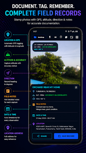 GeoSnap: GPS Camera Map Stamp Screenshot 1
