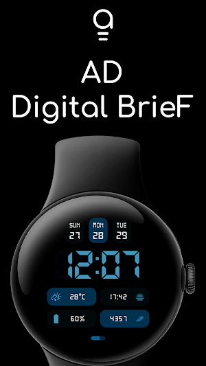 AD Digital BrieF - Watch Face Screenshot 0