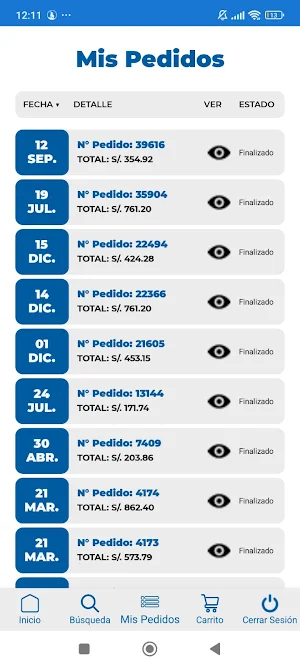 RINTISA: PEDIDOS NEGOCIO Screenshot 3