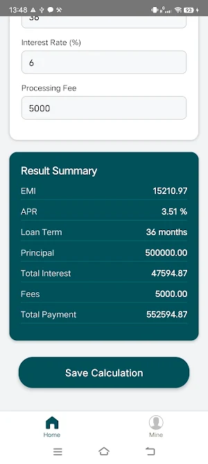 Quickly Loan Calc Screenshot 1