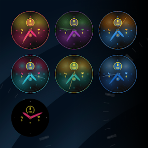 Gradient Rings Watch Face Screenshot 2