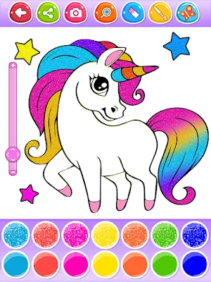Glitter Coloring Games Screenshot 3