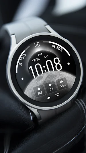 ZKin Watch Face Crescent Moon Screenshot 1