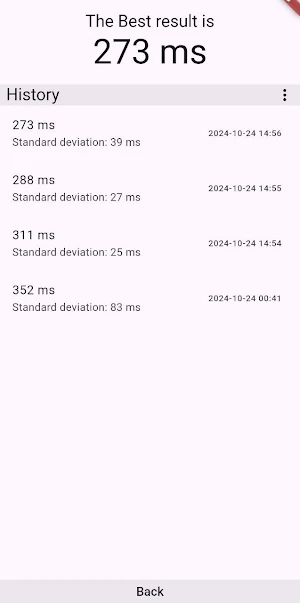 Reaction Time Test Screenshot 3