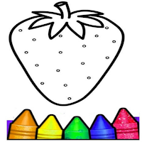 Fruits Coloring book Kids Food