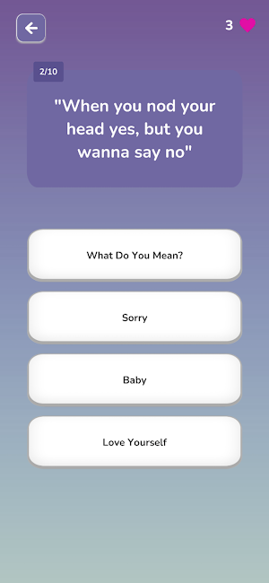 Justin Bieber Trivia Quiz Screenshot 2