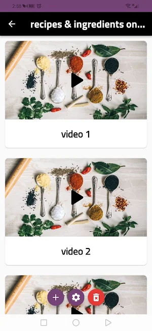 recipes & ingredients on hand Screenshot 1