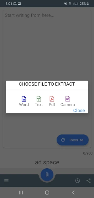 Paraphraser - Advanced Article Rewriter Screenshot 0