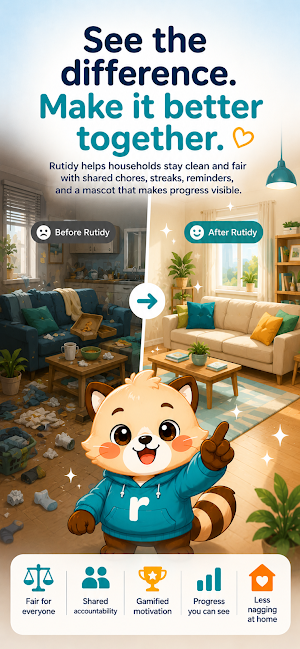 Rutidy: Shared House Cleaning Screenshot 1