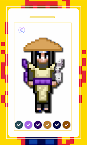 Sharingan Pixel Art Color By Number Screenshot 2