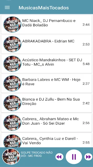 Musicas Mais Tocadas Screenshot 3