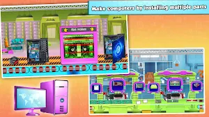 Computer Maker Factory: Builder & Fix it Game Screenshot 1