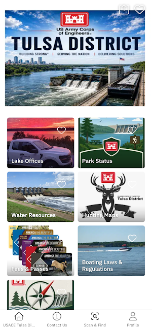USACE Tulsa District App Screenshot 0