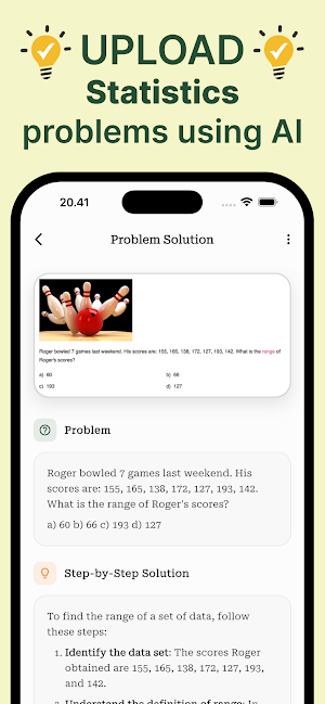 Stats AI: Statistics Solver Screenshot 1