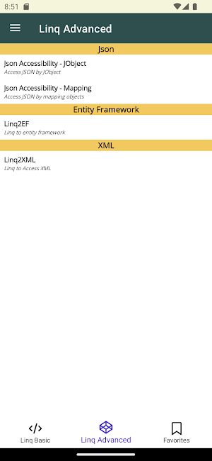 LINQ Reference Pro Screenshot 1
