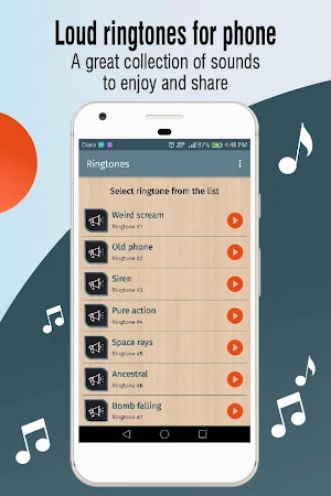 loud ringtones for phone, sounds loud ringtones Screenshot 2