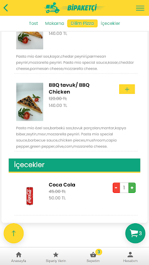 Bipaketçi / Yemek Screenshot 2