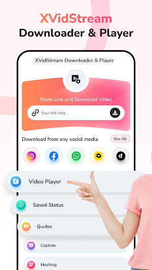 XVidStream Downloader & Player Screenshot 0