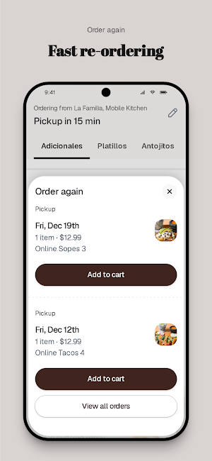 La Familia, Mobile Kitchen Screenshot 3