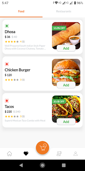 Get Food Screenshot 1