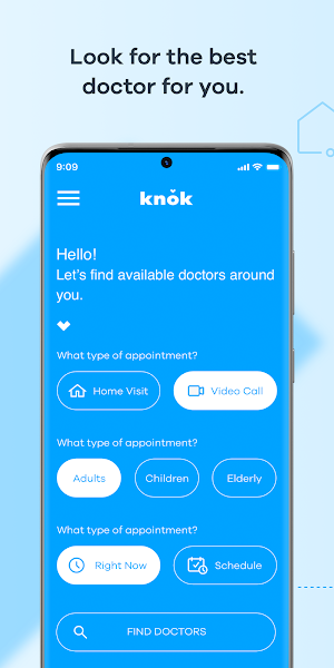knok - video and home doctor consultations Screenshot 2