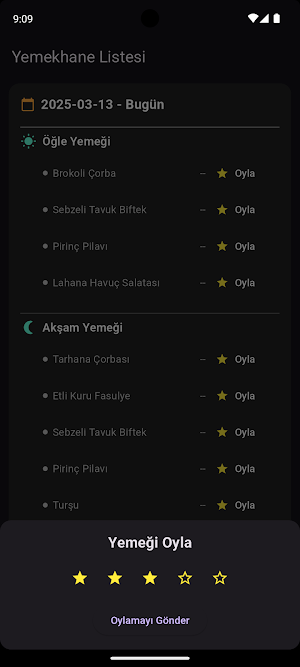 KÜN Yemek Listesi Screenshot 1