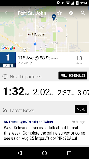 Fort St. John Transit Bus - M… Screenshot 1
