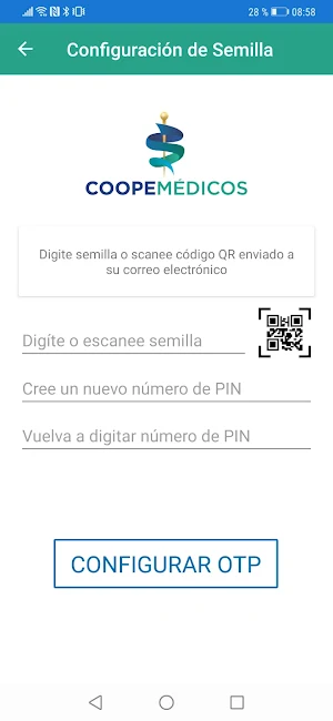 Coopemedicos Token Screenshot 1