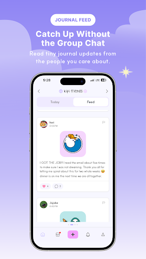 Kipi: Mood Diary with Friends Screenshot 2