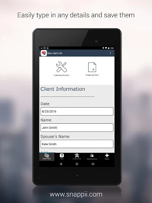 Veterinary New Client Form Screenshot 1