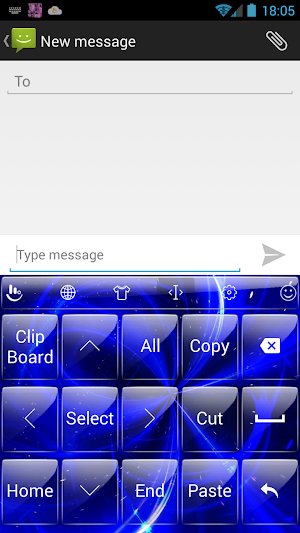 Keyboard Theme G Blue Galaxy Screenshot 2
