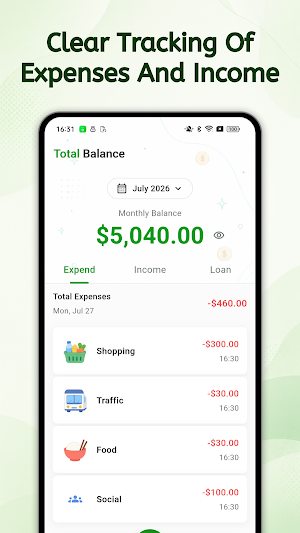 MoneyLog Screenshot 1