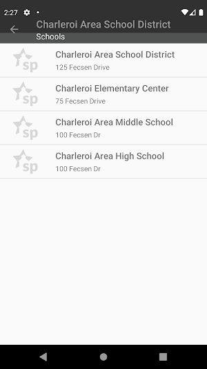 Charleroi Area School District Screenshot 2