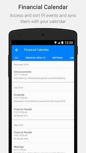 SACO Investors Relations Screenshot 0