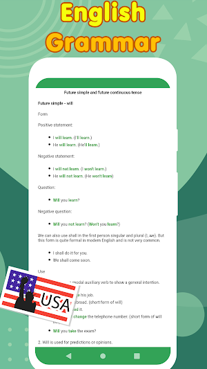 English Grammar:Free learn regular&irregular verbs Screenshot 2