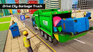 Garbage Truck Parking Simulator- Parking Games Screenshot 2