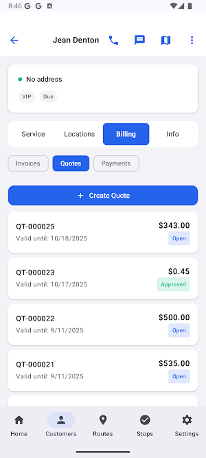 UpBuoy: Pool Service Software Screenshot 2