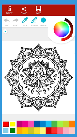 Rangoli Mandala Coloring Book Screenshot 1