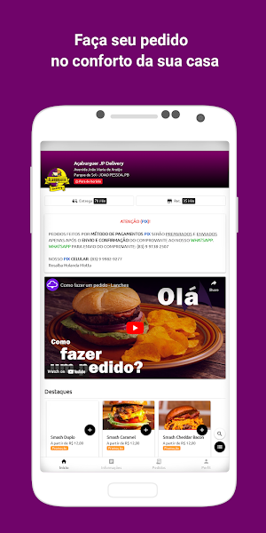 Açaburguer JP Delivery Screenshot 1