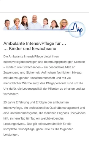 AIP Ambulante Intensiv Pflege Screenshot 1