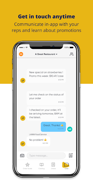 LAMM Food Service Screenshot 3