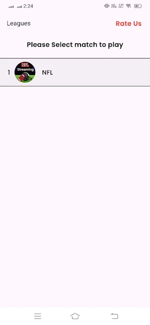 NFL Live streaming app Screenshot 0
