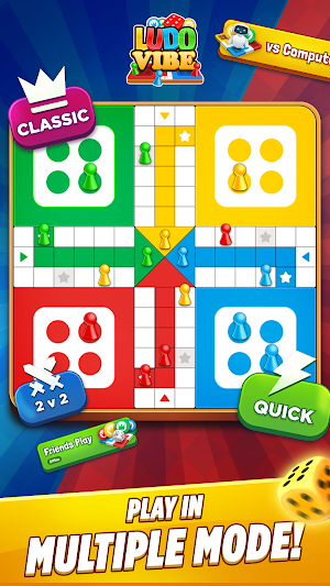 Ludo Vibe: Fun Dice Board Game Screenshot 1