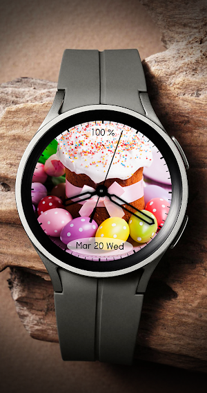 EY44 Easter Cake Analog Watch Screenshot 0